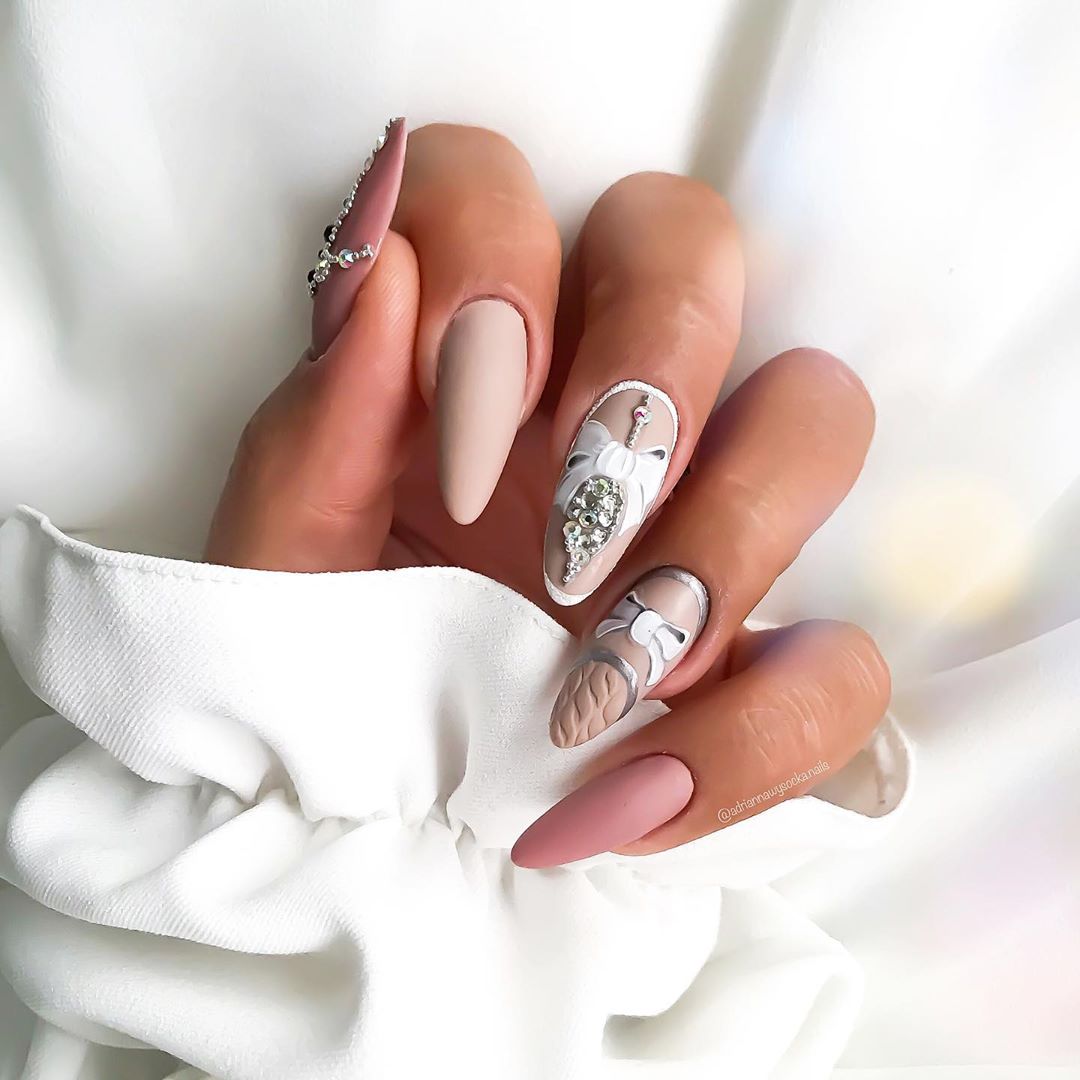 110 Valentine’s Day Nail Designs Ideas That Are Anything but Cheesy in 2020 images 58