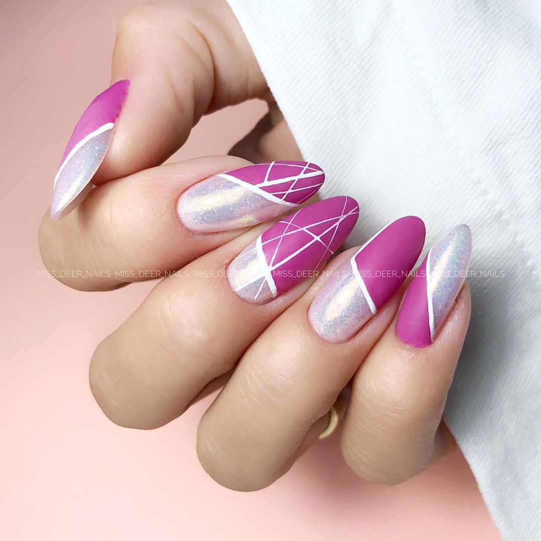 110 Valentine’s Day Nail Designs Ideas That Are Anything but Cheesy in 2020 images 66