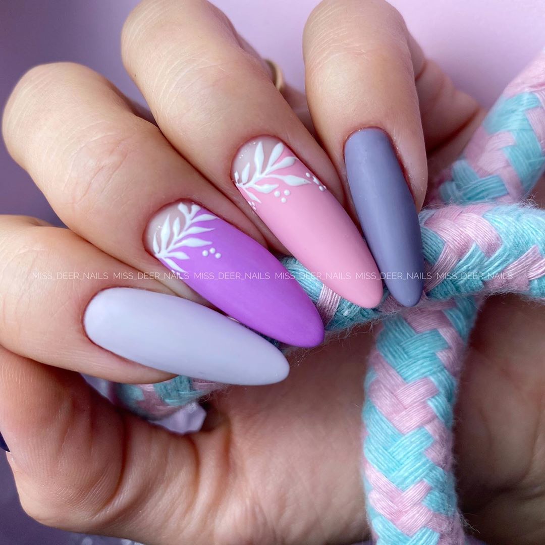 110 Valentine’s Day Nail Designs Ideas That Are Anything but Cheesy in 2020 images 80