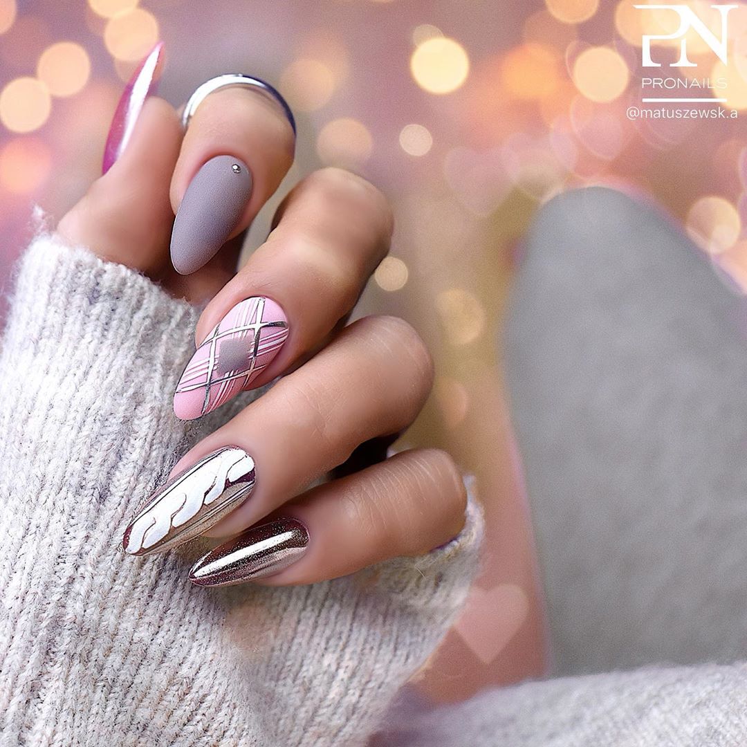 110 Valentine’s Day Nail Designs Ideas That Are Anything but Cheesy in 2020 images 86