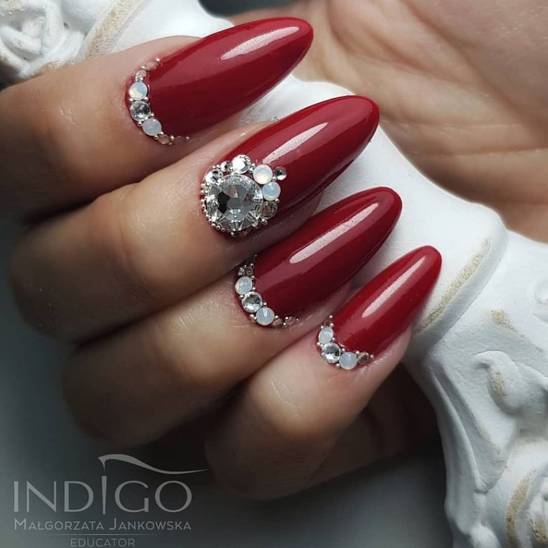 50 Sultry Burgundy Nail Ideas to Bring out Your Inner Sexy images 10