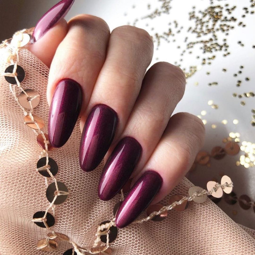 50 Sultry Burgundy Nail Ideas to Bring out Your Inner Sexy images 17