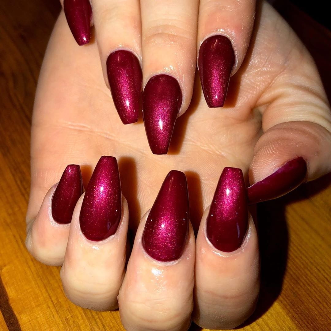 50 Sultry Burgundy Nail Ideas to Bring out Your Inner Sexy images 23