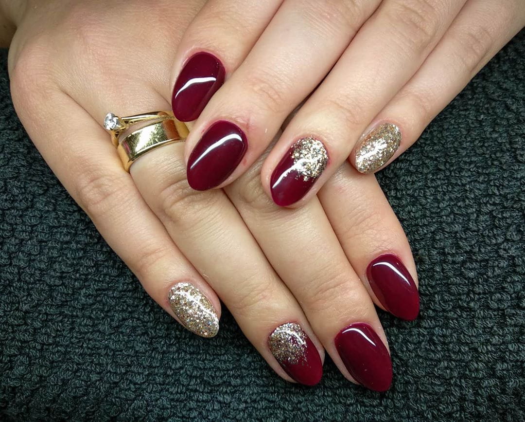 50 Sultry Burgundy Nail Ideas to Bring out Your Inner Sexy images 26