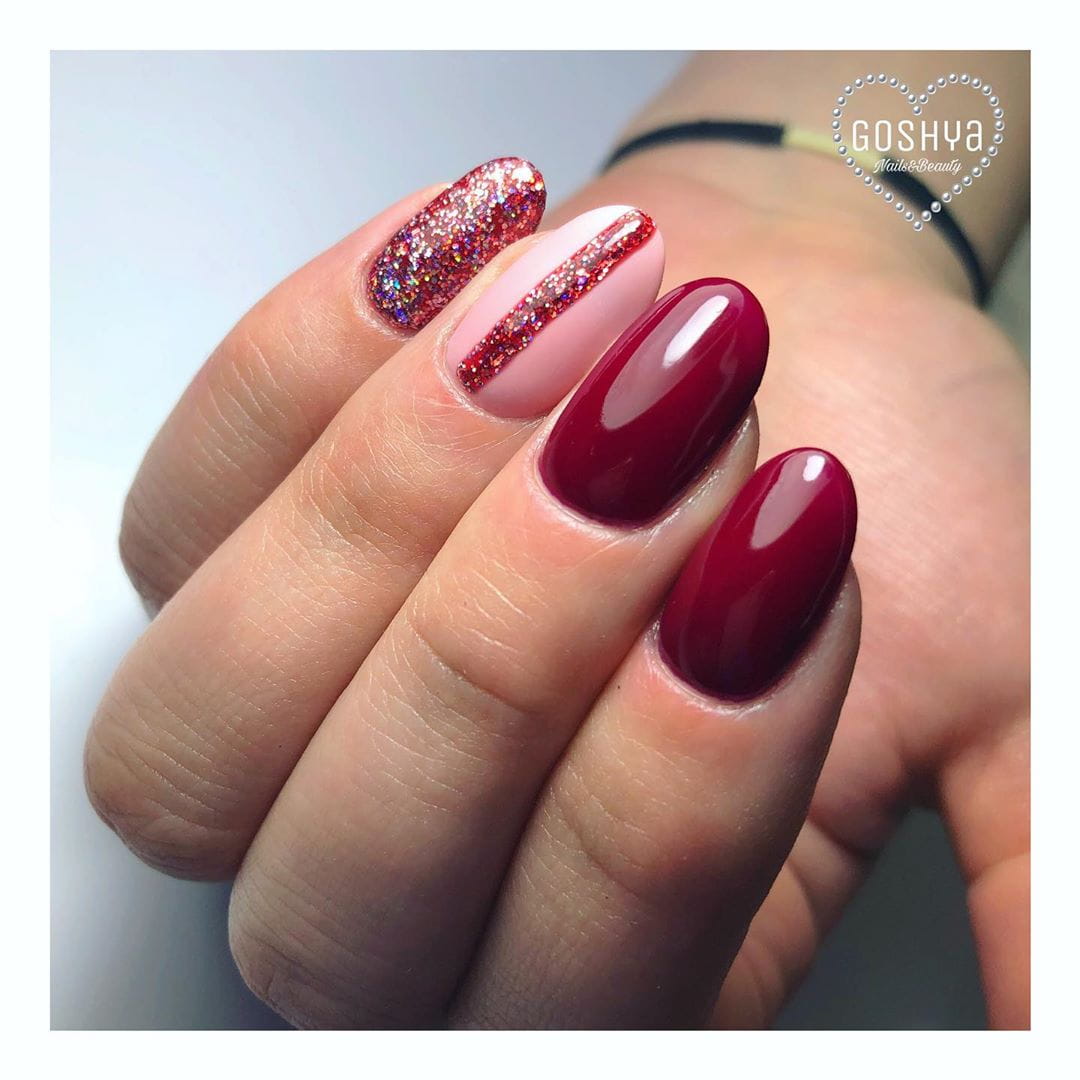 50 Sultry Burgundy Nail Ideas to Bring out Your Inner Sexy images 28