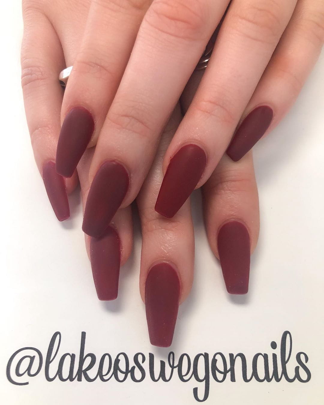 50 Sultry Burgundy Nail Ideas to Bring out Your Inner Sexy images 35