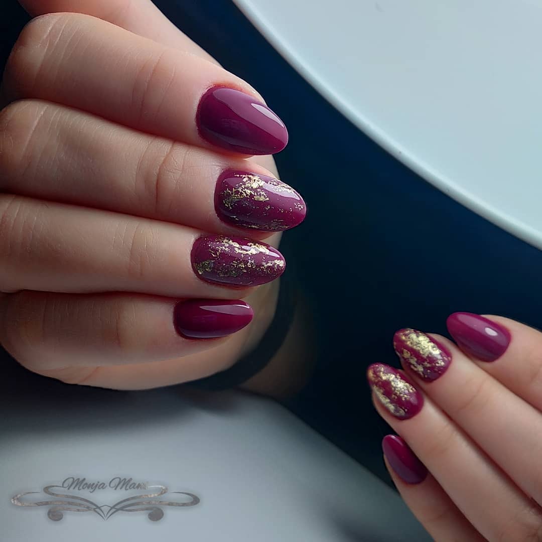 50 Sultry Burgundy Nail Ideas to Bring out Your Inner Sexy images 38