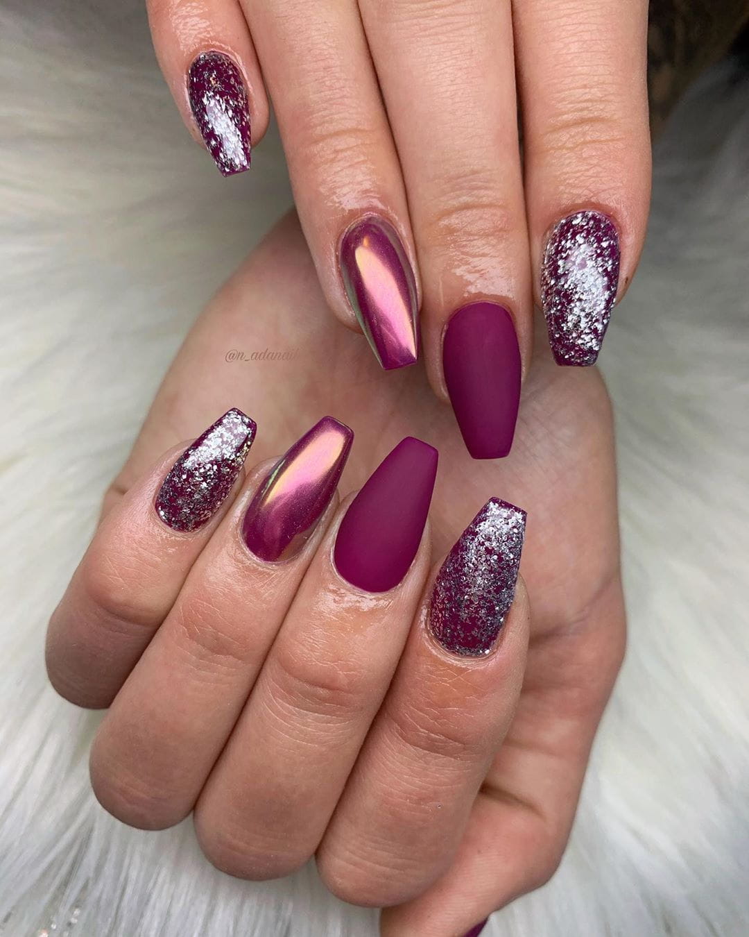 50 Sultry Burgundy Nail Ideas to Bring out Your Inner Sexy images 39