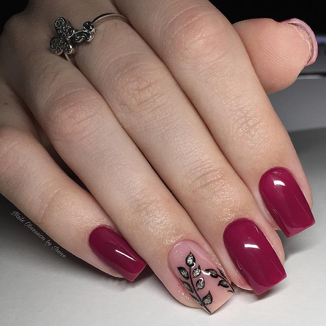 50 Sultry Burgundy Nail Ideas to Bring out Your Inner Sexy images 41