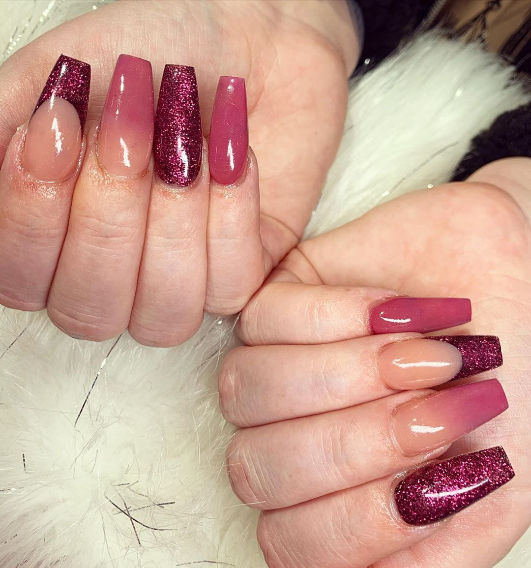 50 Sultry Burgundy Nail Ideas to Bring out Your Inner Sexy images 44