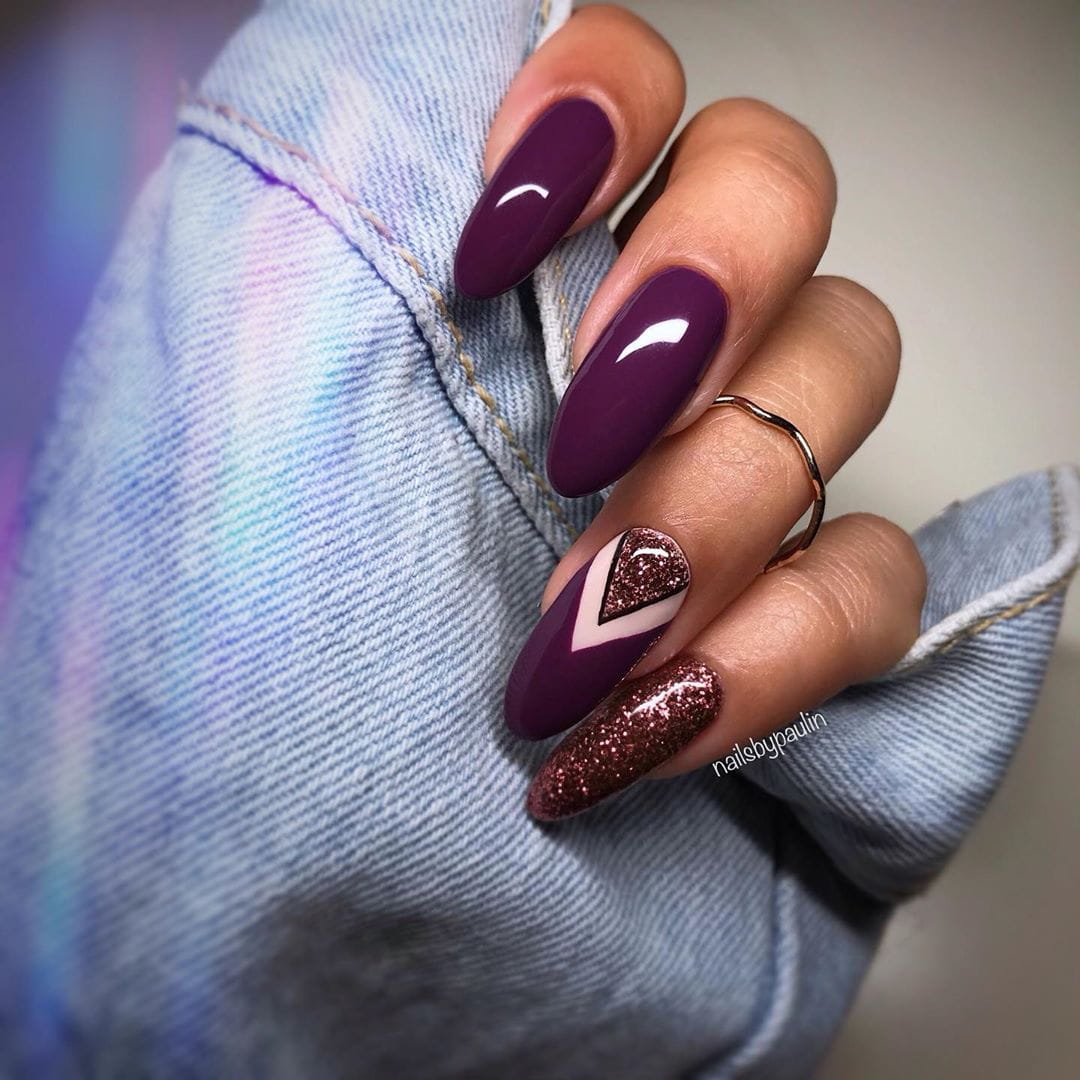 50 Sultry Burgundy Nail Ideas to Bring out Your Inner Sexy images 45