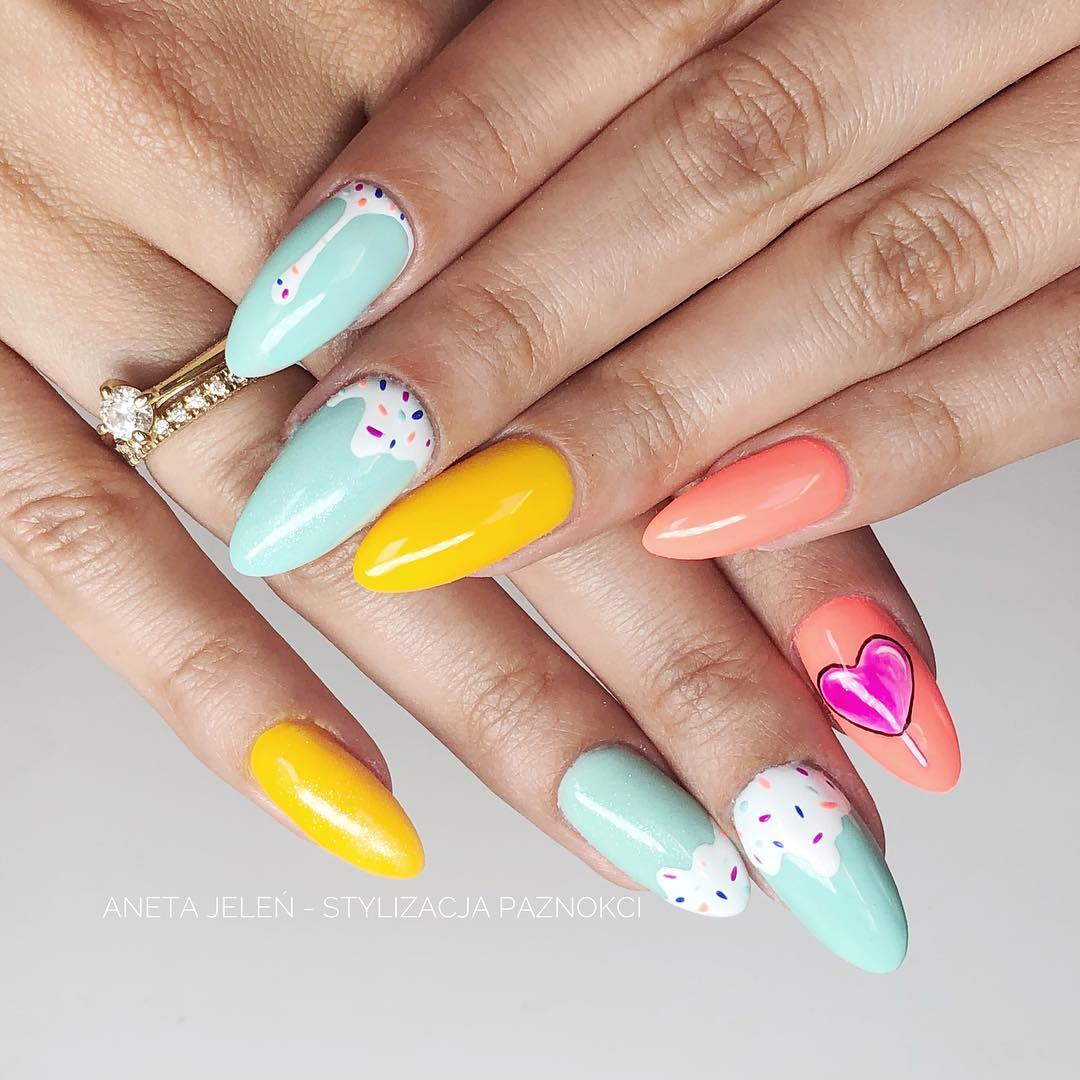 120 Beautiful Spring Nail Art Designs 2020 images 6