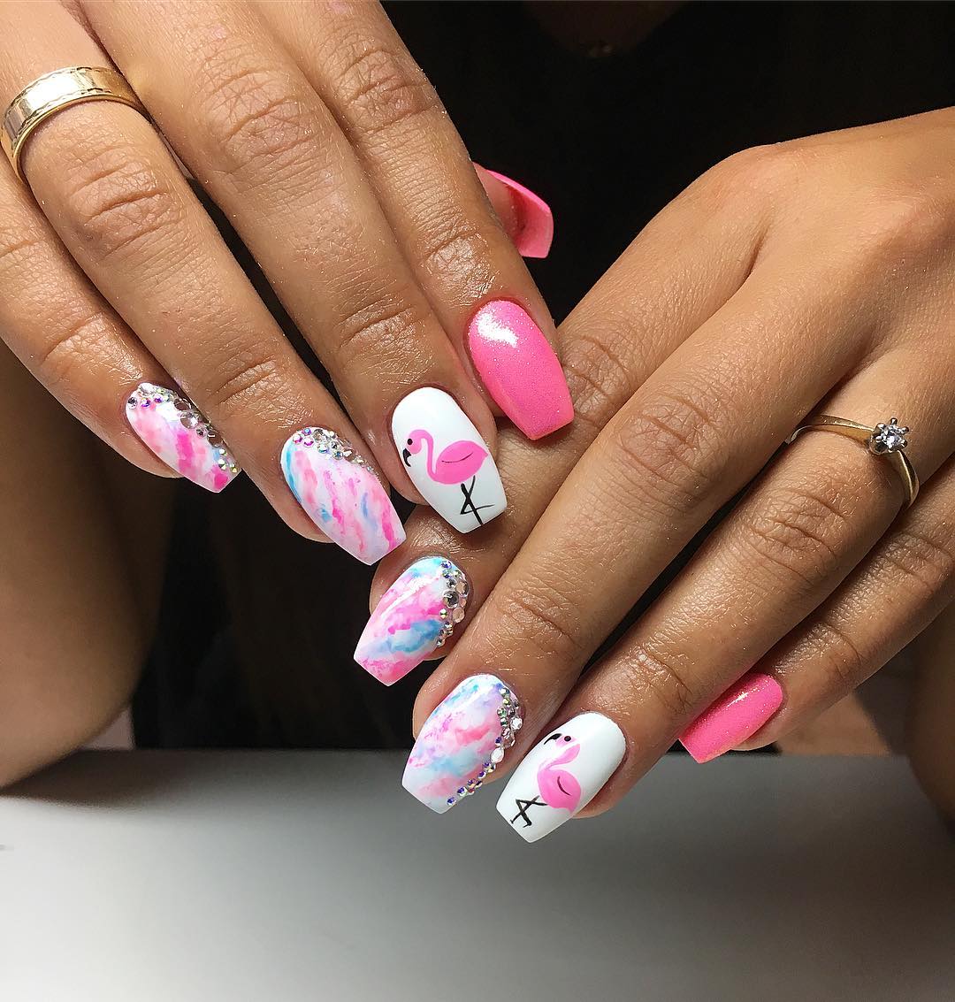 120 Beautiful Spring Nail Art Designs 2020 images 9