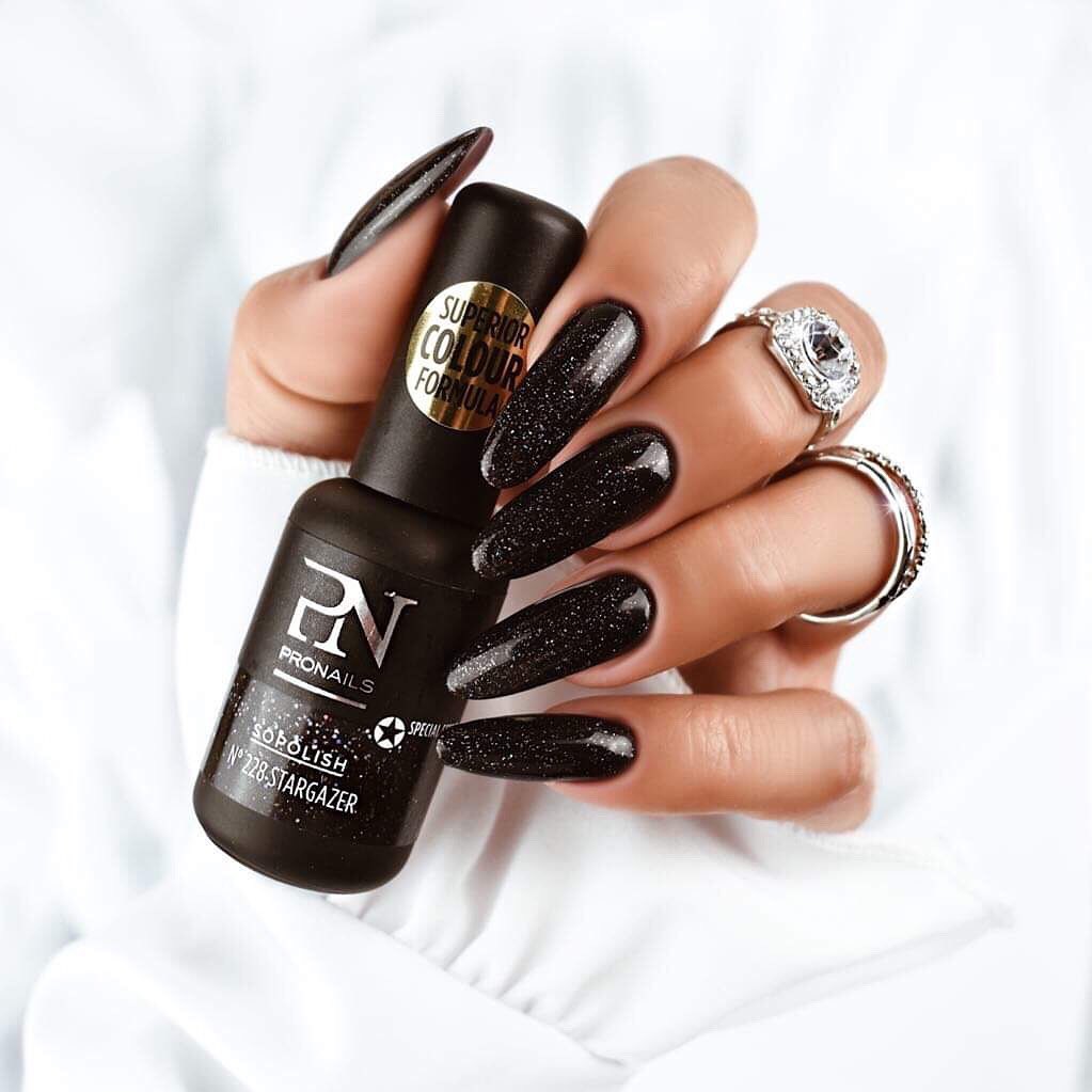 120 Trending Black Nails Art Manicure Ideas images 21