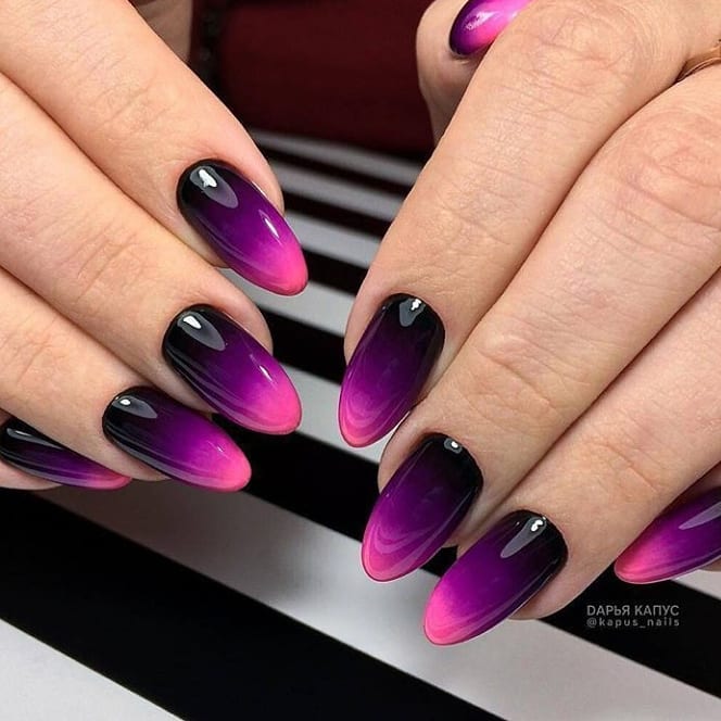 120 Trending Black Nails Art Manicure Ideas images 50