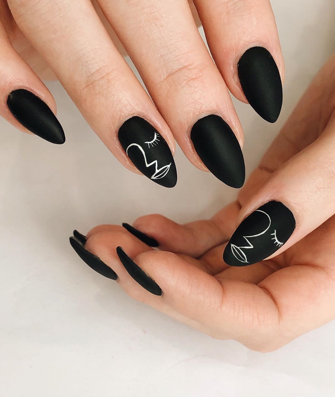 120 Trending Black Nails Art Manicure Ideas images 78