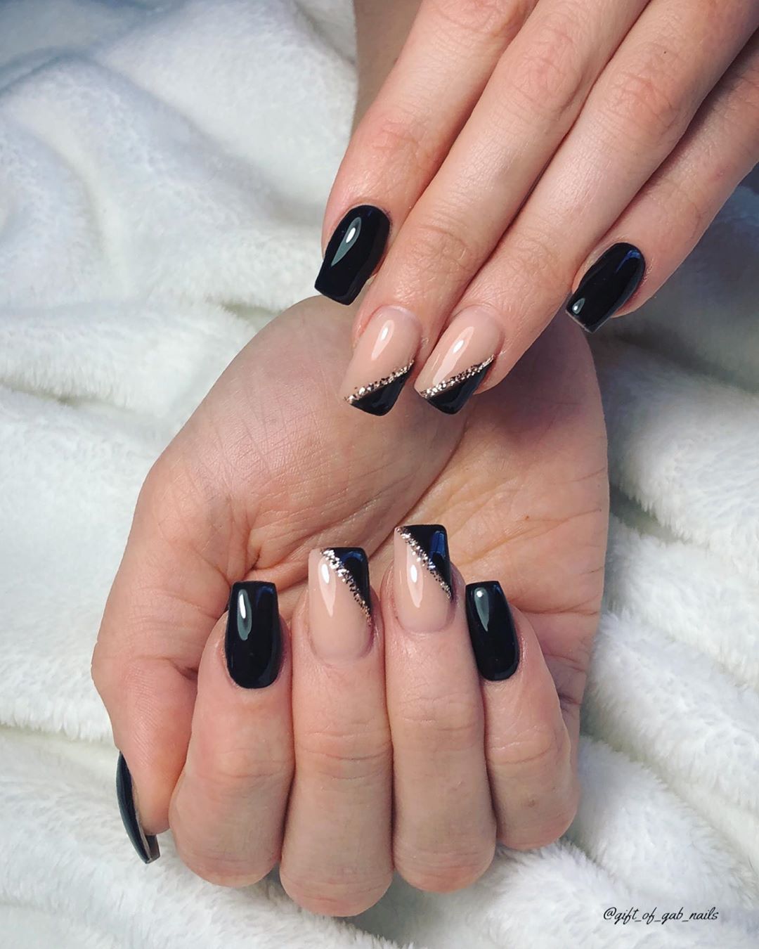 120 Trending Black Nails Art Manicure Ideas images 81