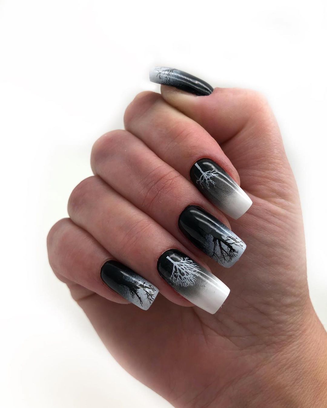 120 Trending Black Nails Art Manicure Ideas images 85