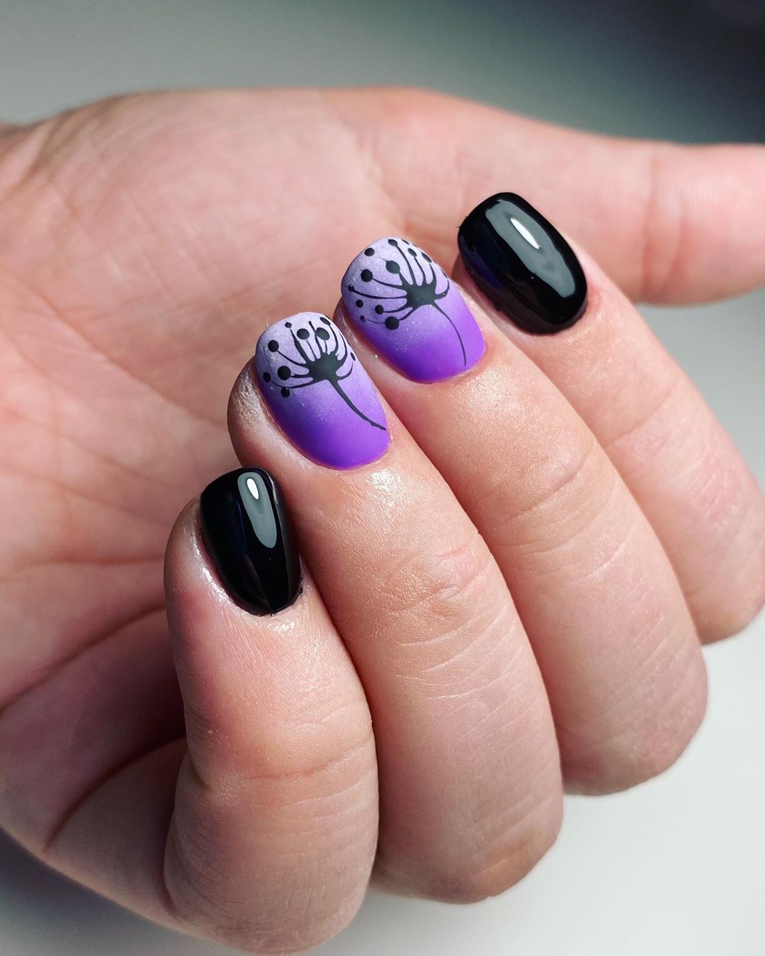 120 Trending Black Nails Art Manicure Ideas images 90