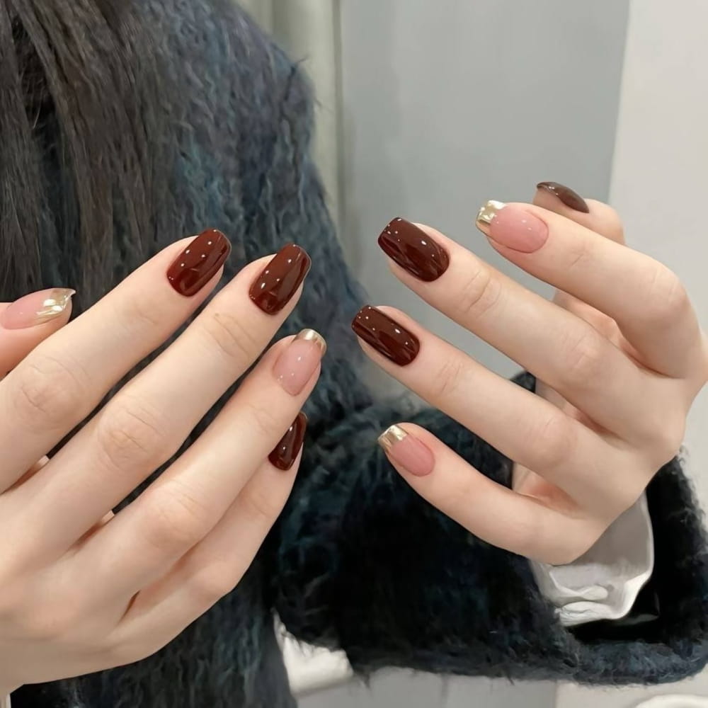 50+ Best Autumn Nail Ideas That'Ll Bring The Cozy Vibes images 23