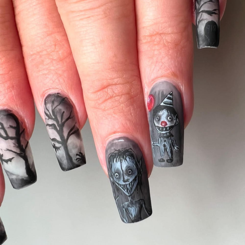 Trendy Halloween Nail Designs For 2024 images 25