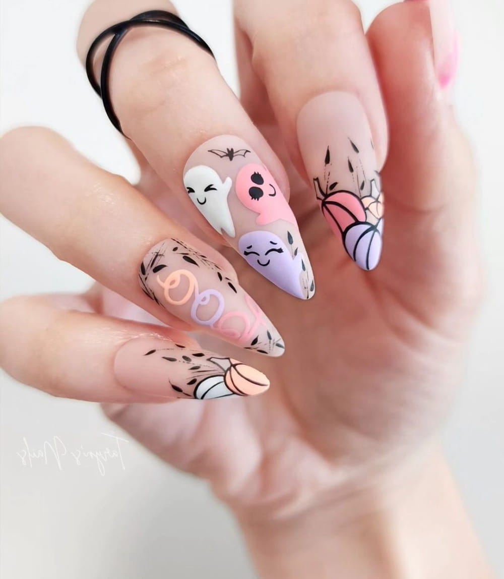 Trendy Halloween Nail Designs For 2024 images 34