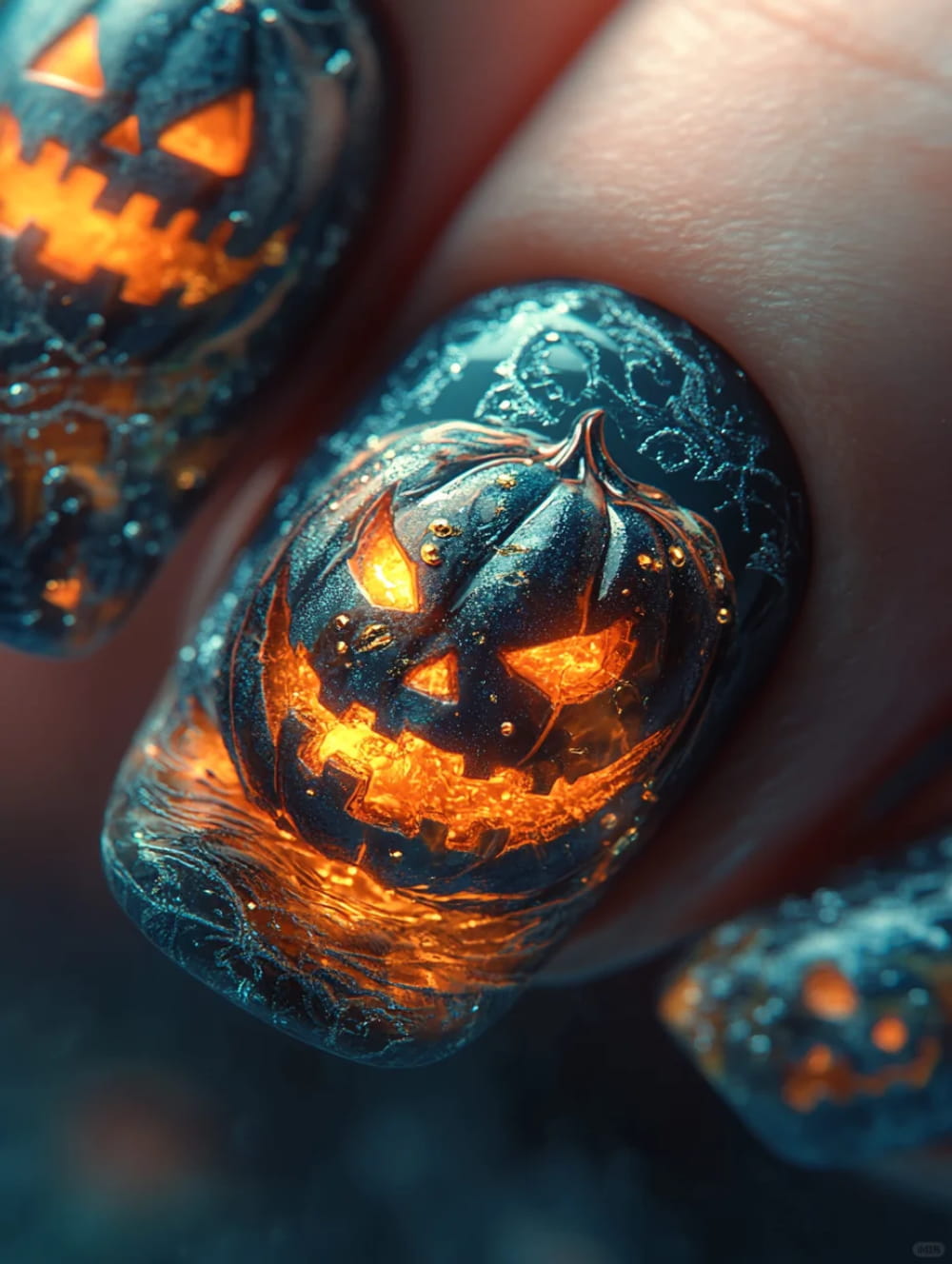 Fun And Frightening Halloween Nail Art Design images 10