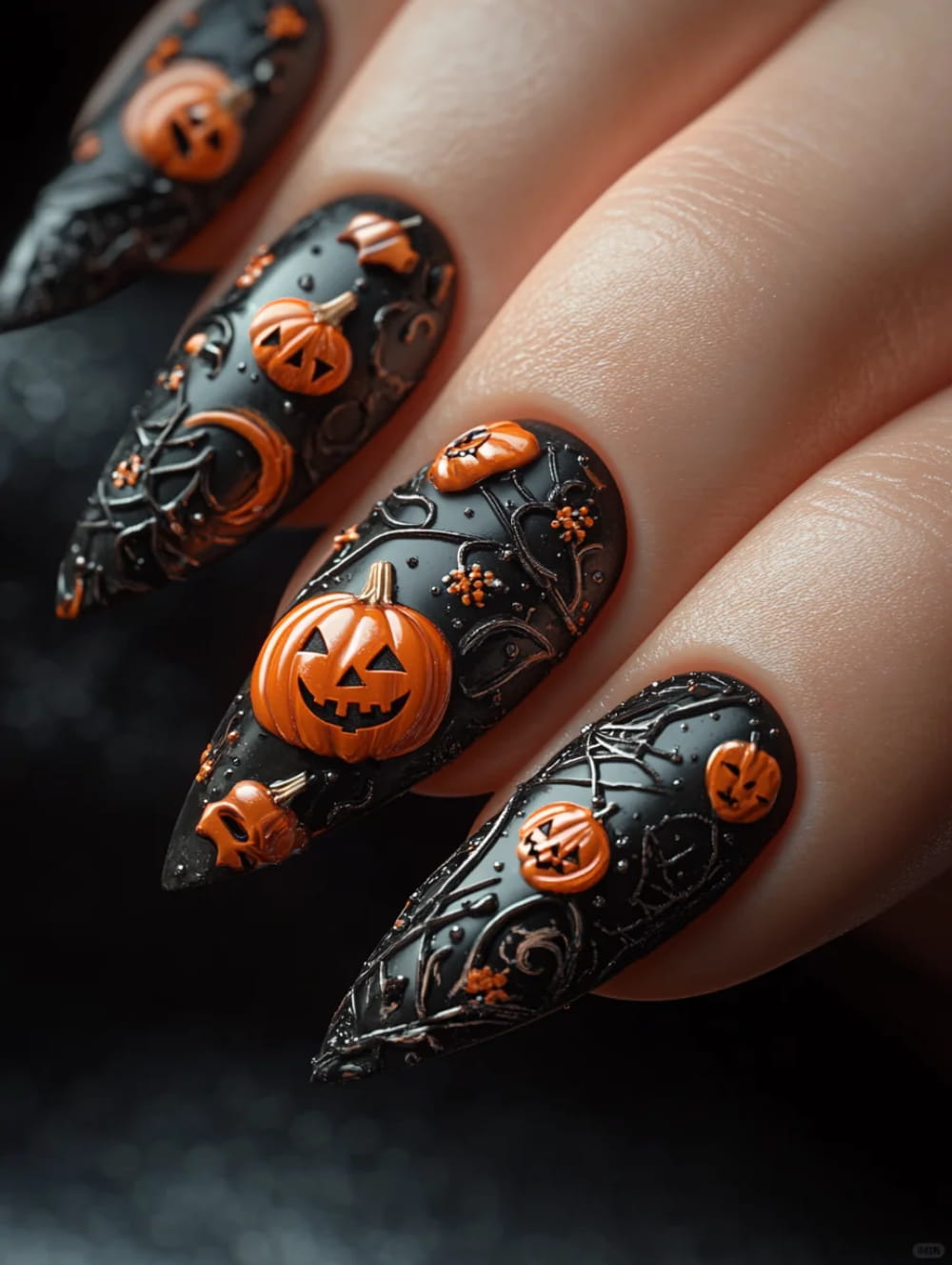 Fun And Frightening Halloween Nail Art Design images 4