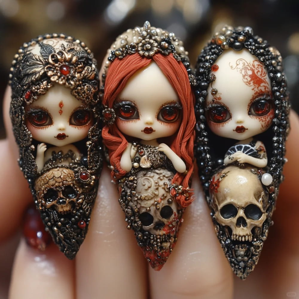 Fun And Frightening Halloween Nail Art Design images 6