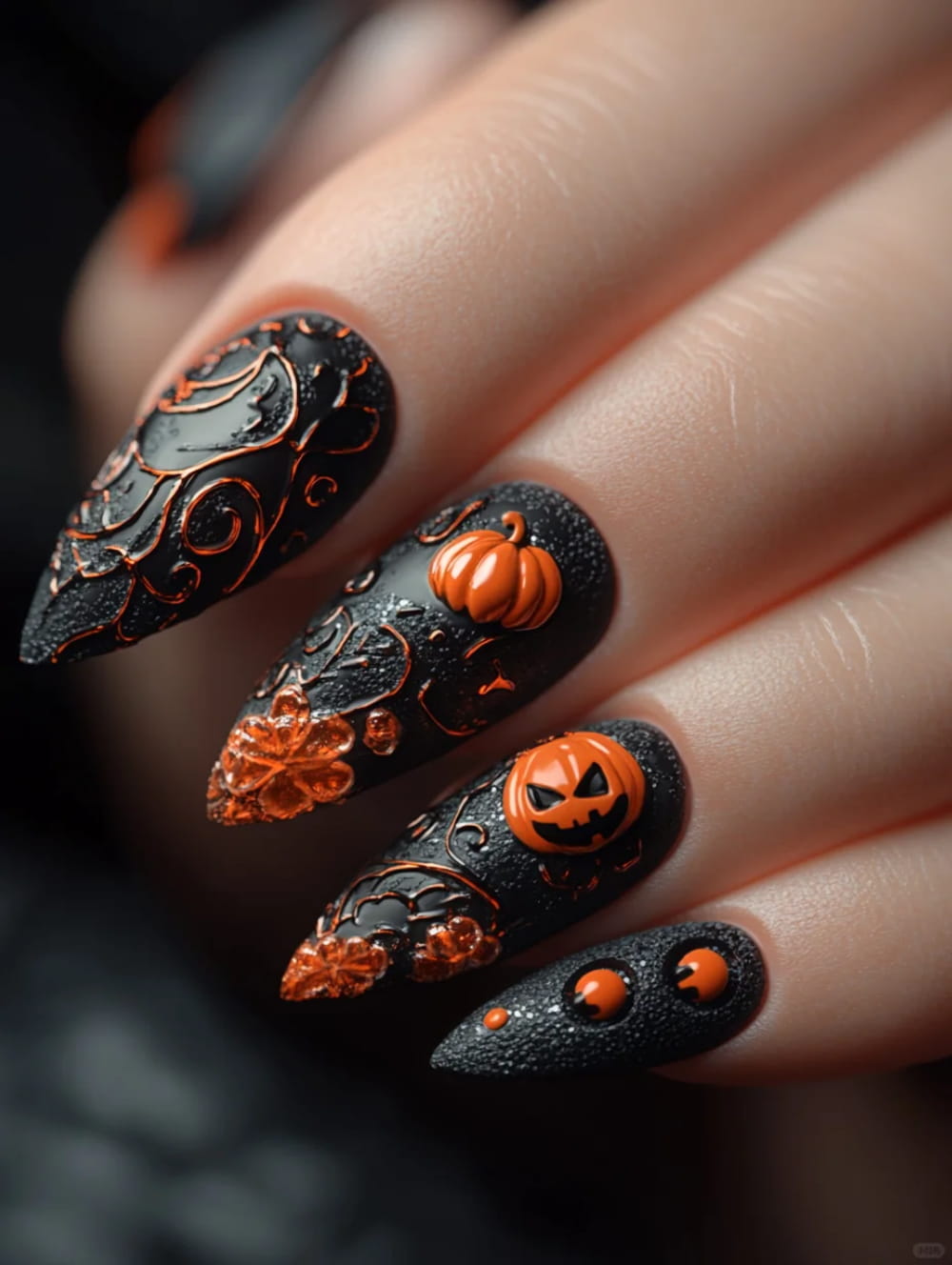 Fun And Frightening Halloween Nail Art Design images 18