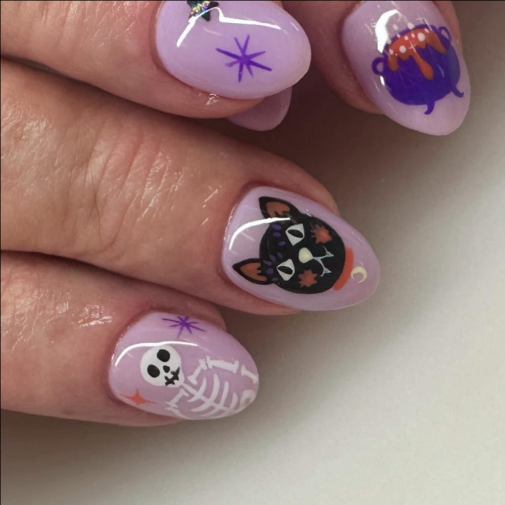 Fun And Frightening Halloween Nail Art Design images 22