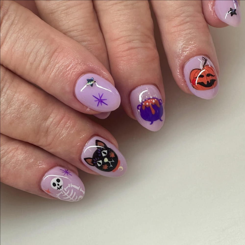 Fun And Frightening Halloween Nail Art Design images 23