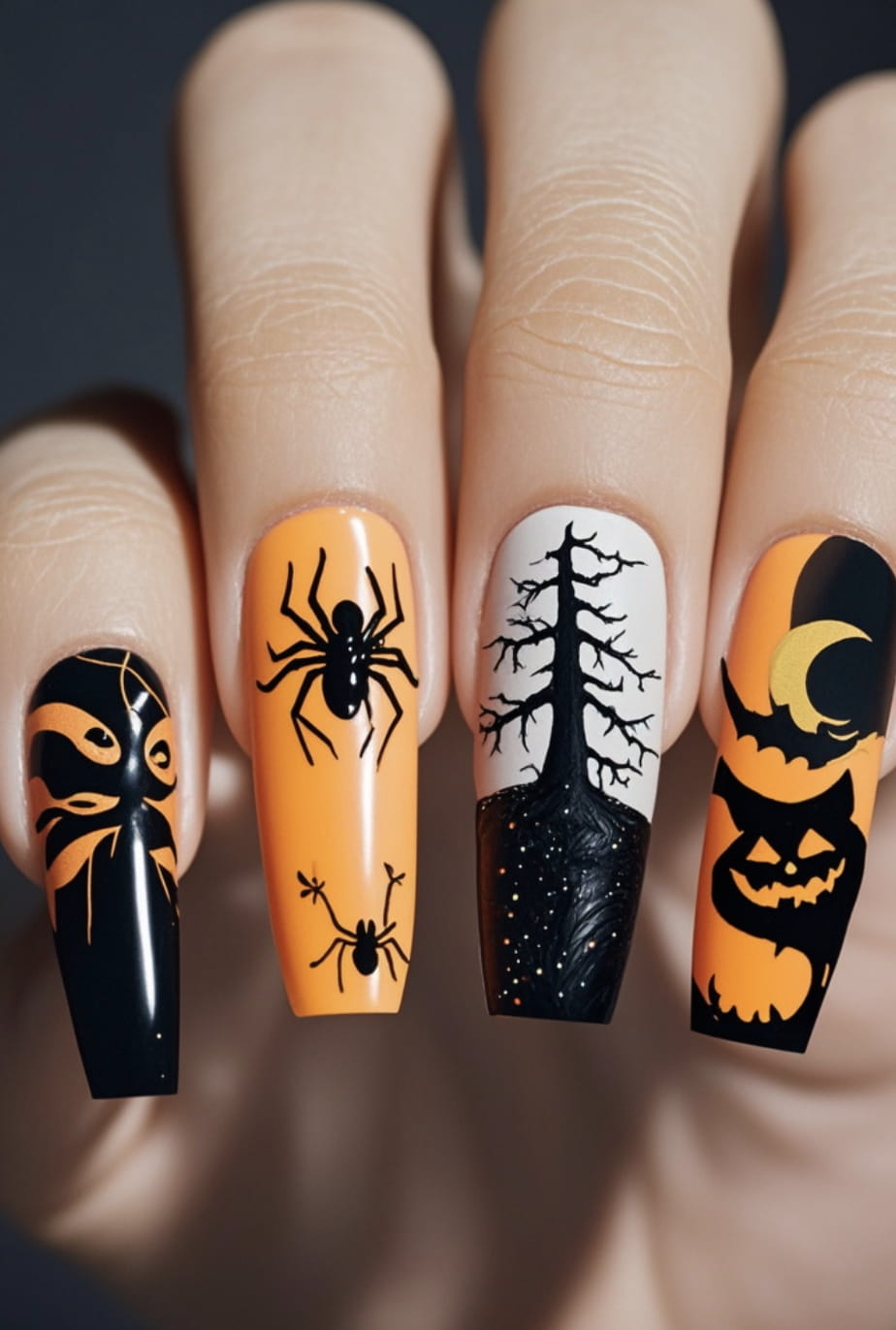 30+ Next Level Halloween Nails Inspo 2024 images 3