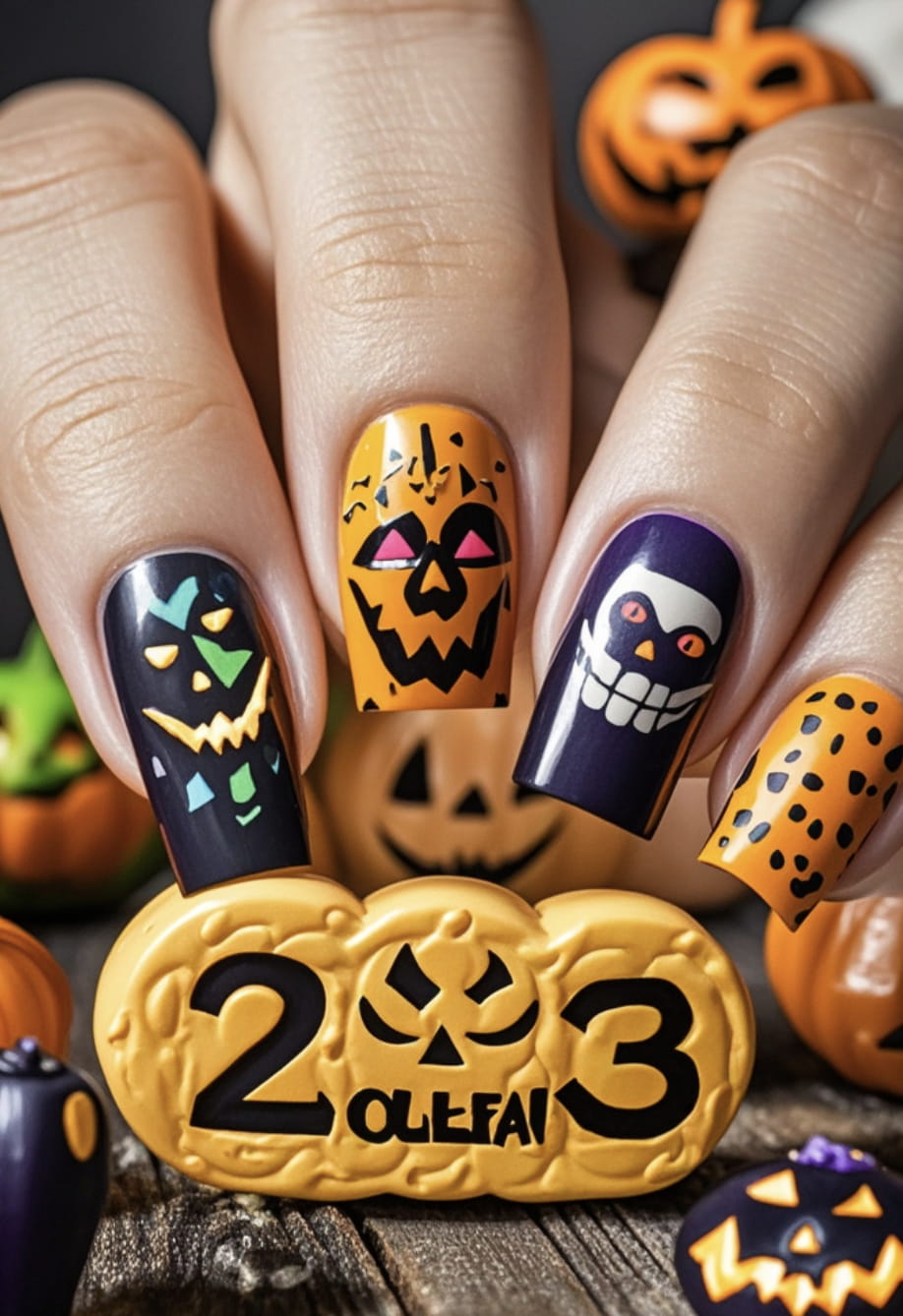 30+ Next Level Halloween Nails Inspo 2024 images 11