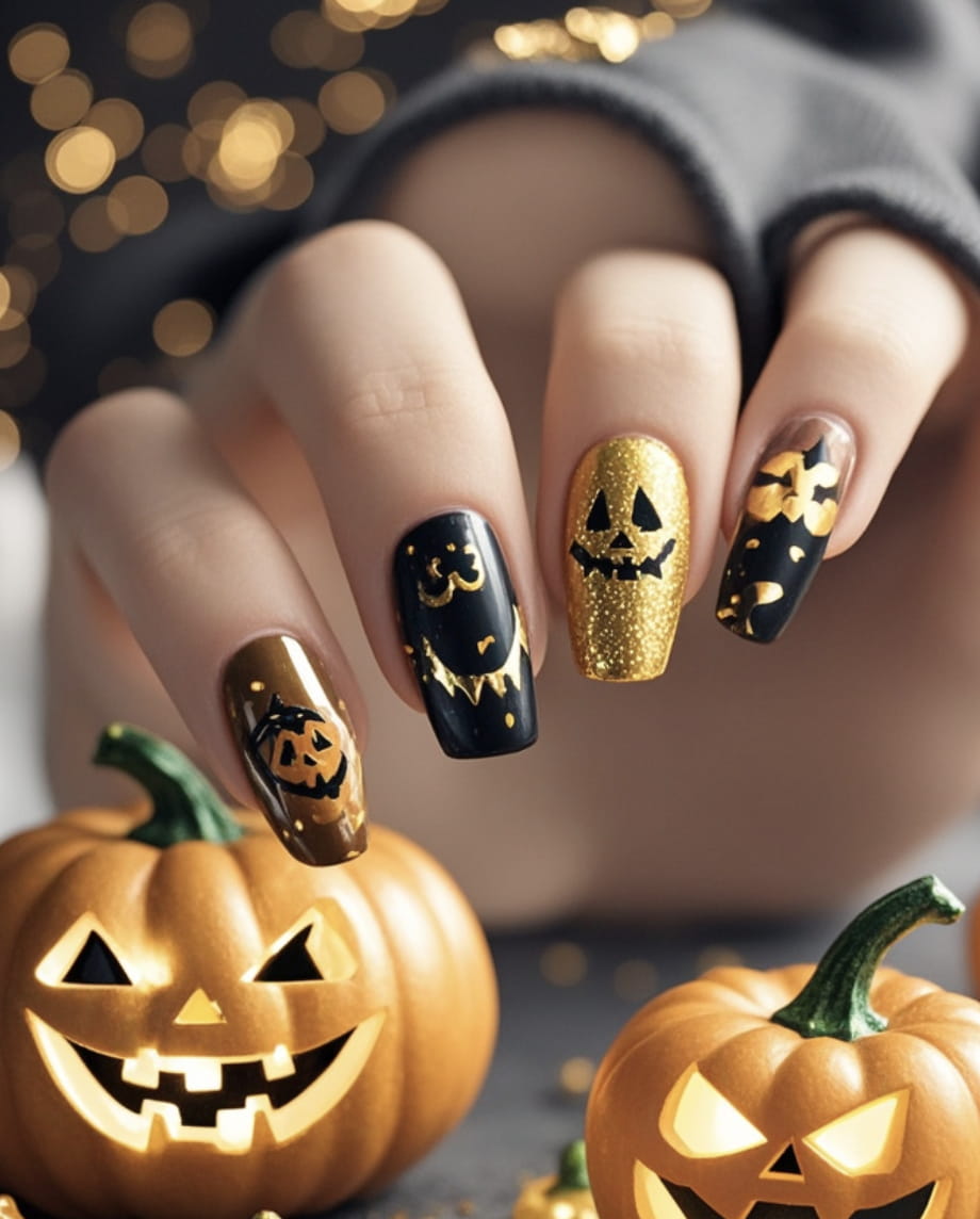 30+ Next Level Halloween Nails Inspo 2024 images 12