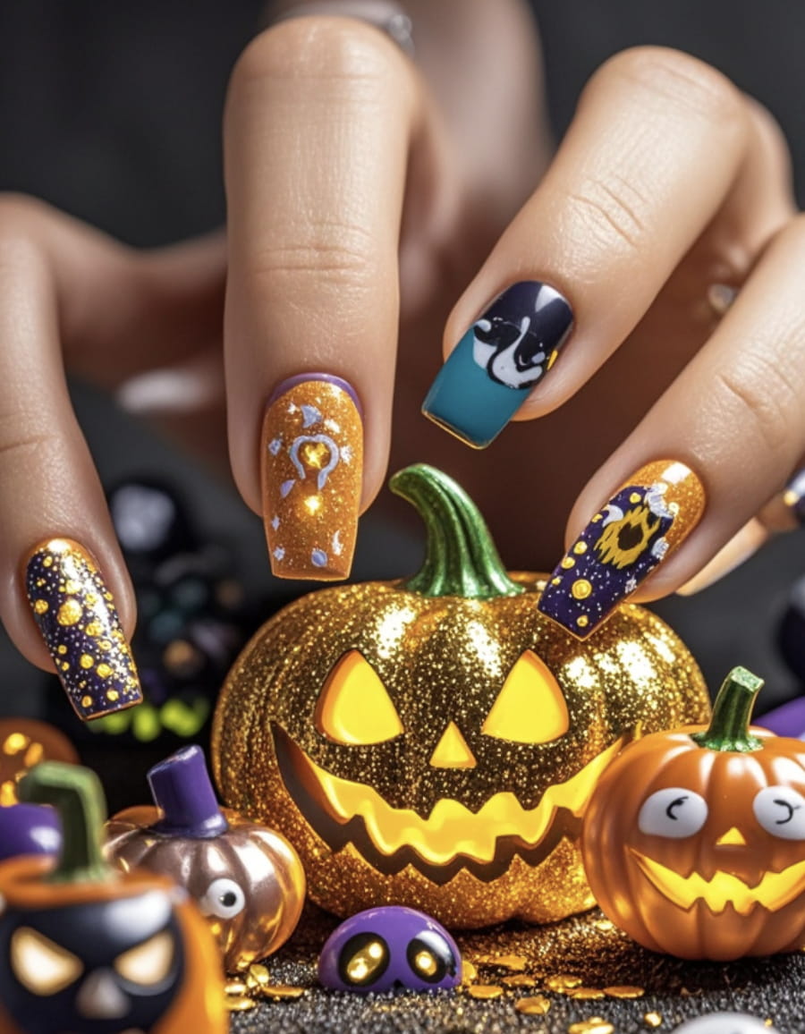 30+ Next Level Halloween Nails Inspo 2024 images 14