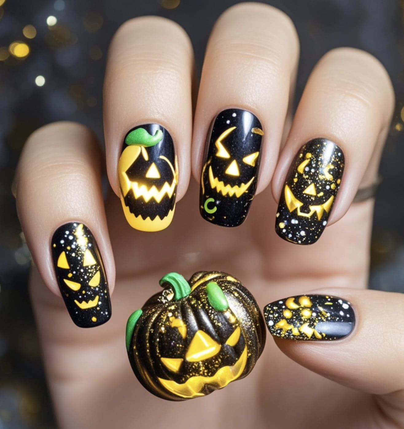 30+ Next Level Halloween Nails Inspo 2024 images 15