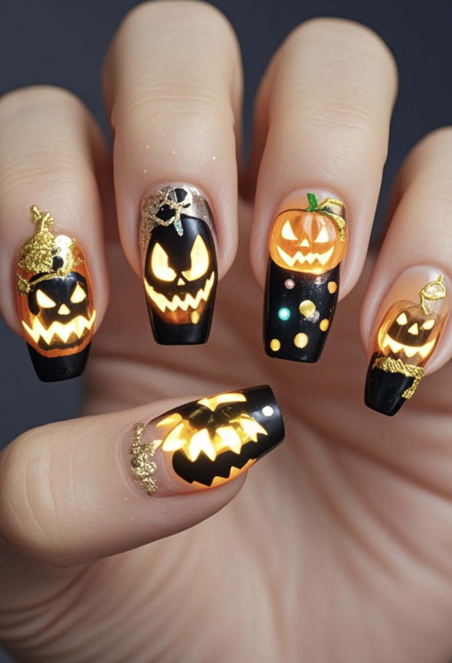 30+ Next Level Halloween Nails Inspo 2024 images 16