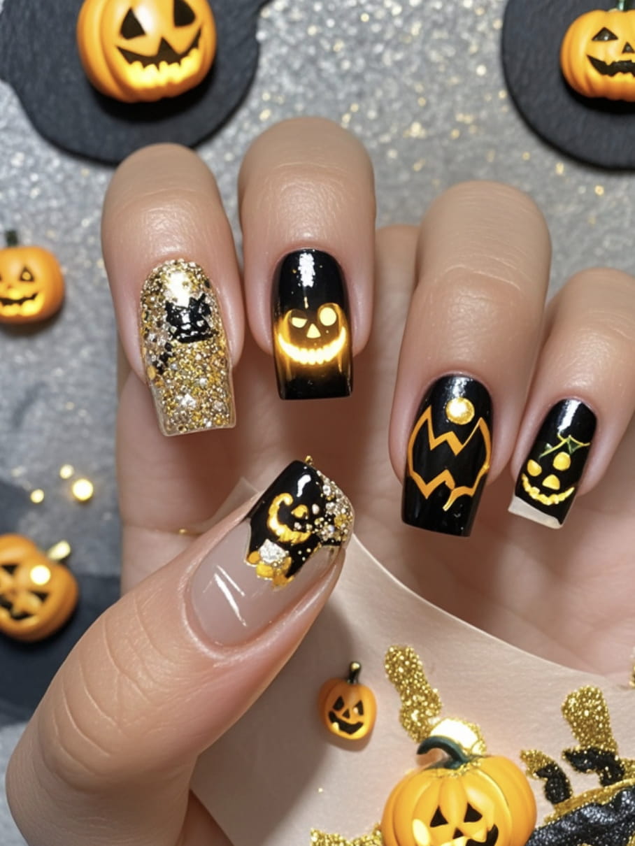 30+ Next Level Halloween Nails Inspo 2024 images 18