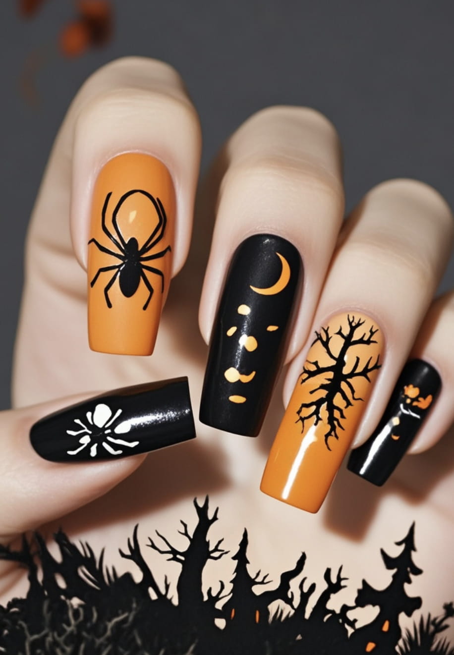 30+ Next Level Halloween Nails Inspo 2024 images 23