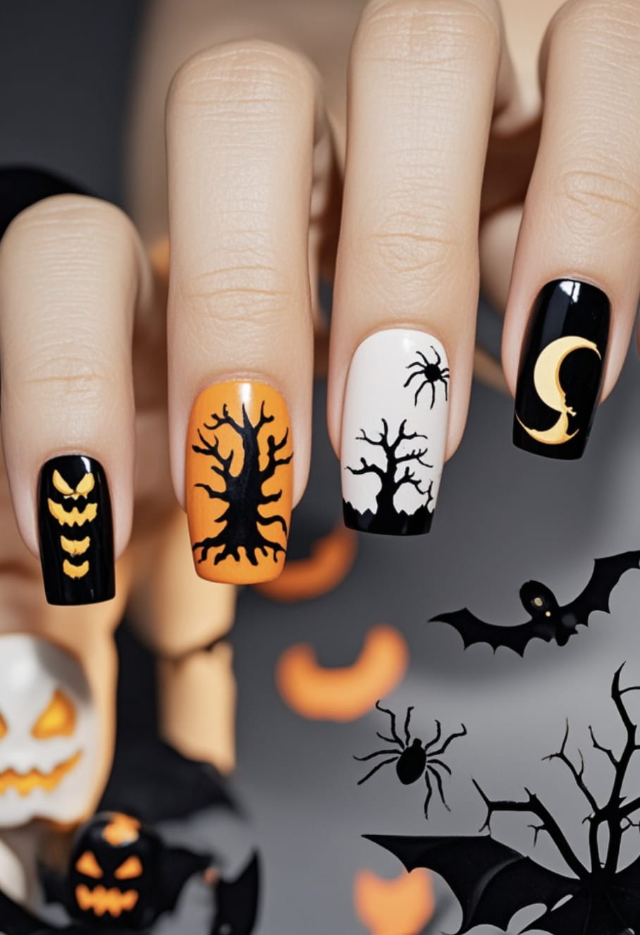 30+ Next Level Halloween Nails Inspo 2024 images 24