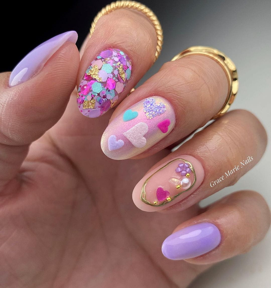 100 Pretty Spring Nail Designs To Try This Year images 14