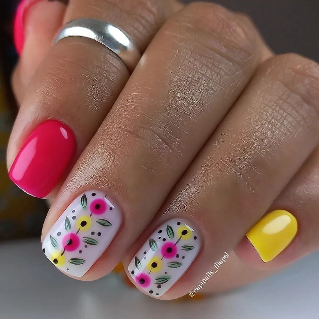 100+ Bright Summer Nail Designs To Try In 2024 images 119