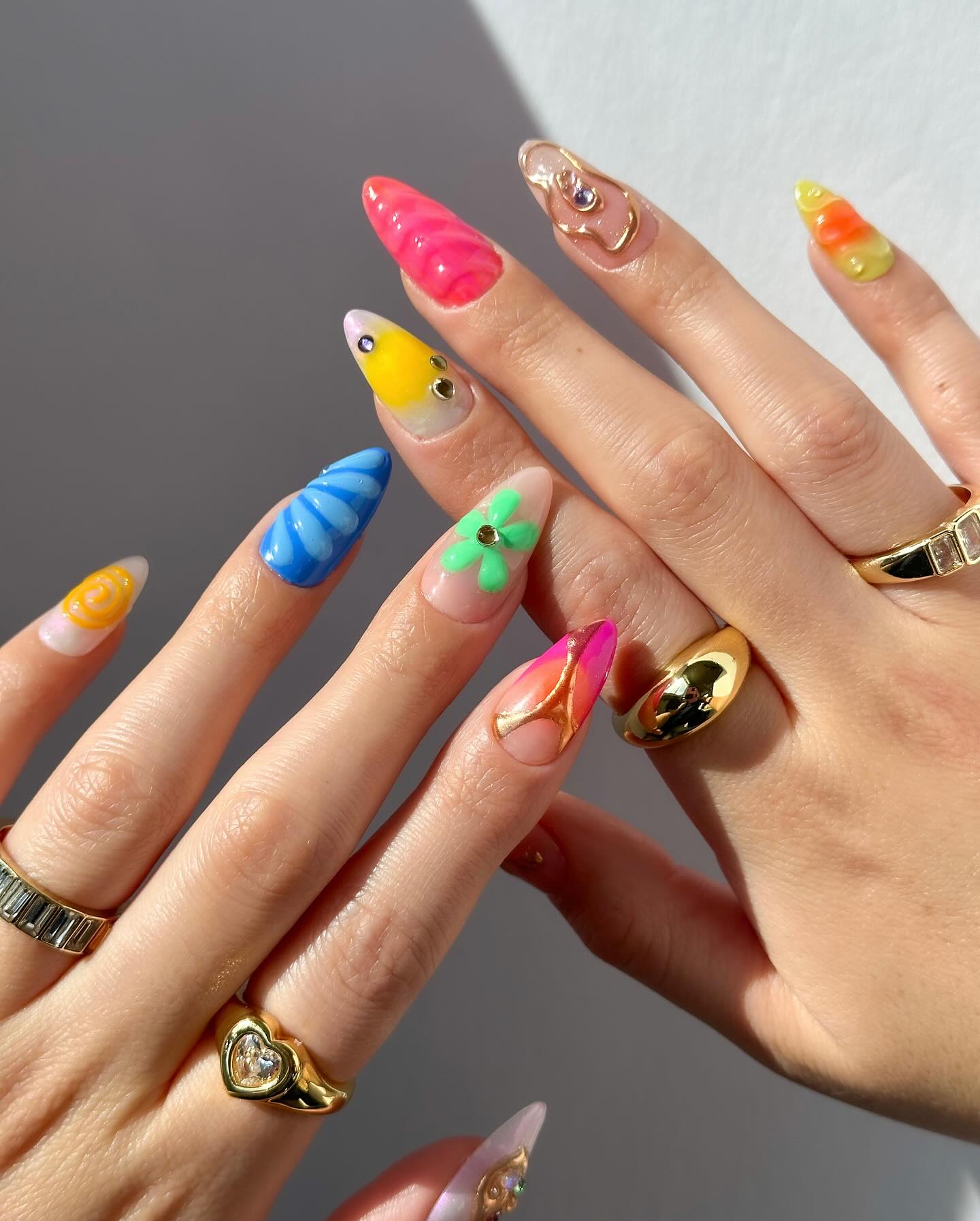 100+ Bright Summer Nail Designs To Try In 2024 images 40