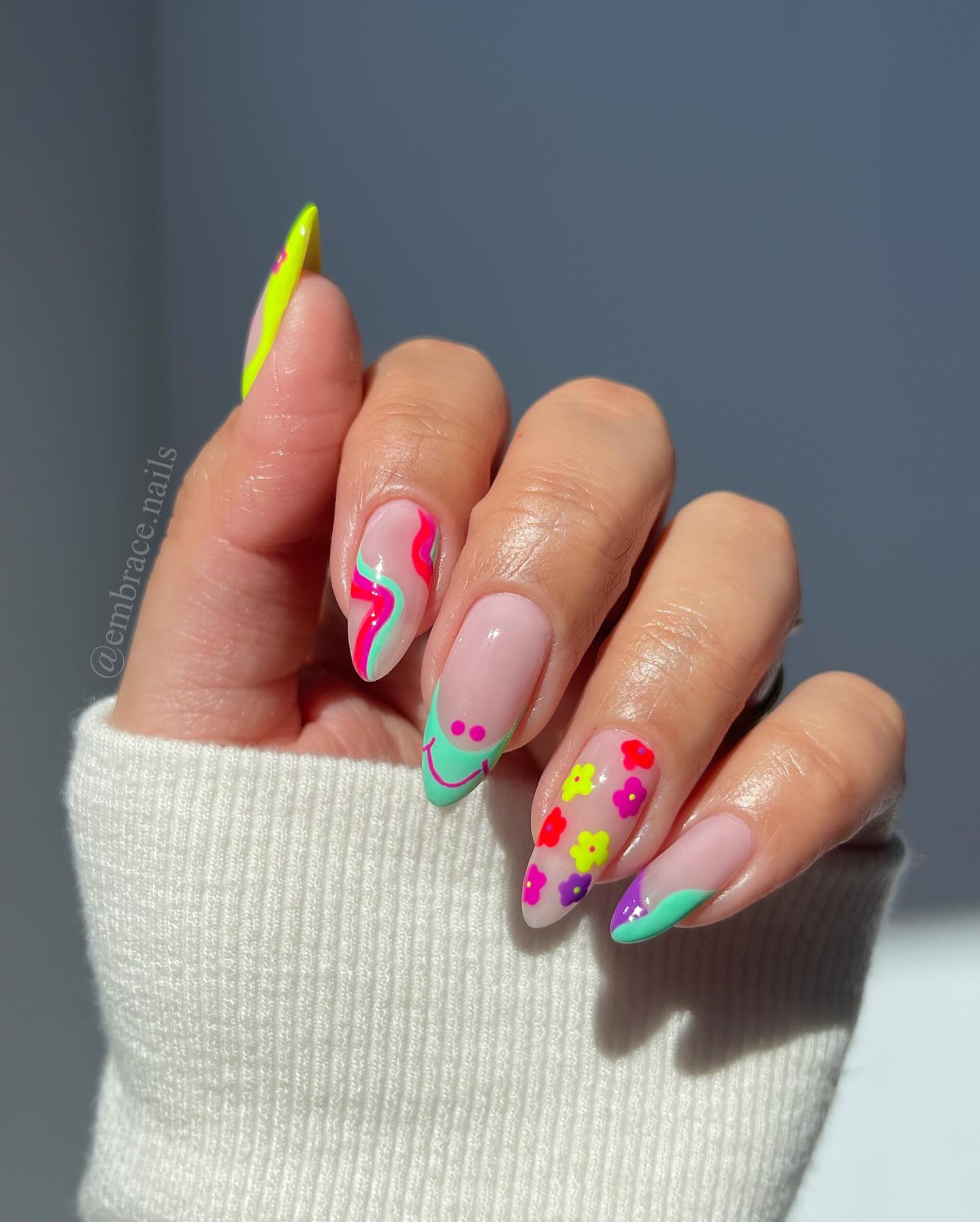 100+ Bright Summer Nail Designs To Try In 2024 images 97