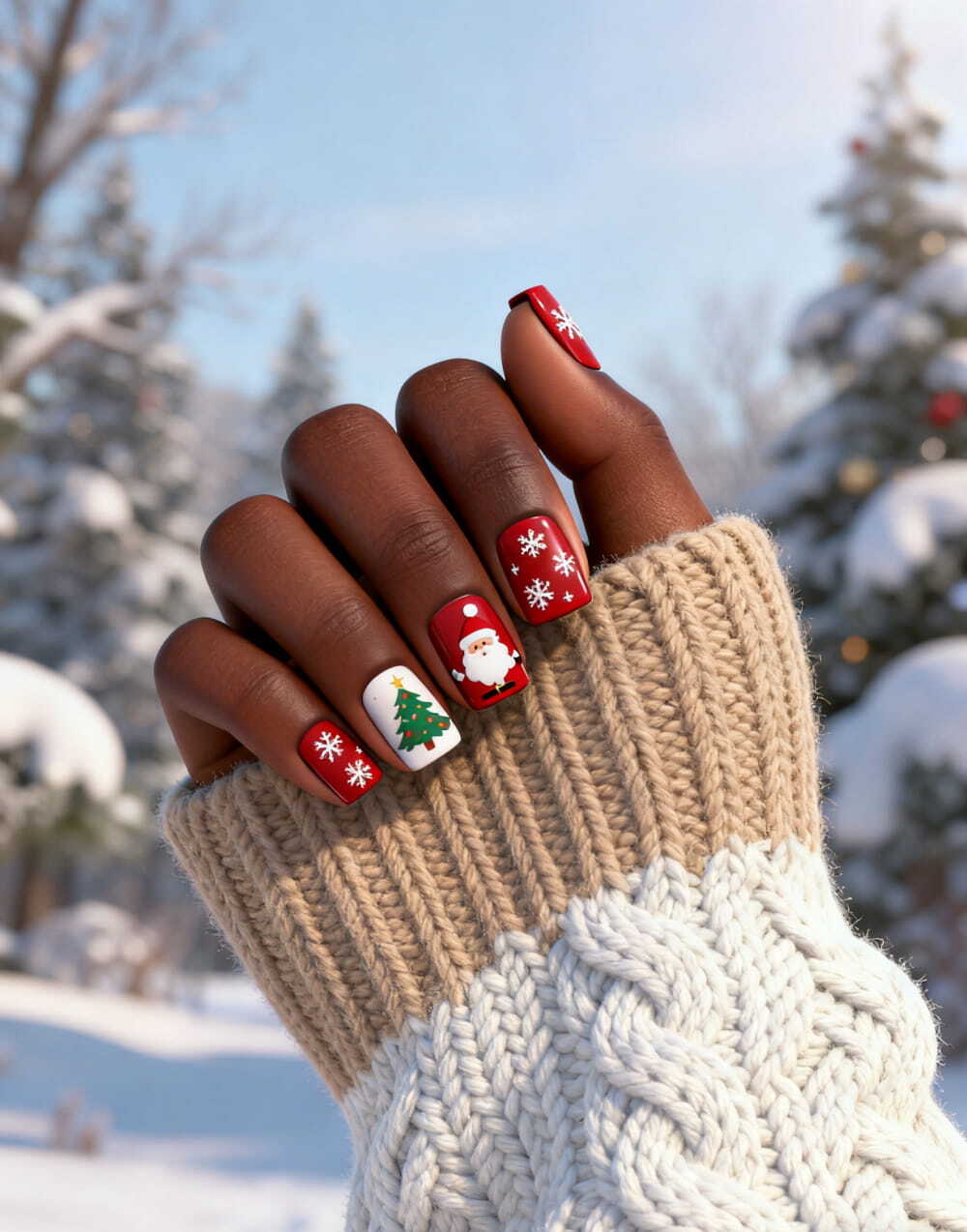 40+ Breathtaking Christmas Nails 2025: Festive Manicure Ideas That Look Expensive images 36