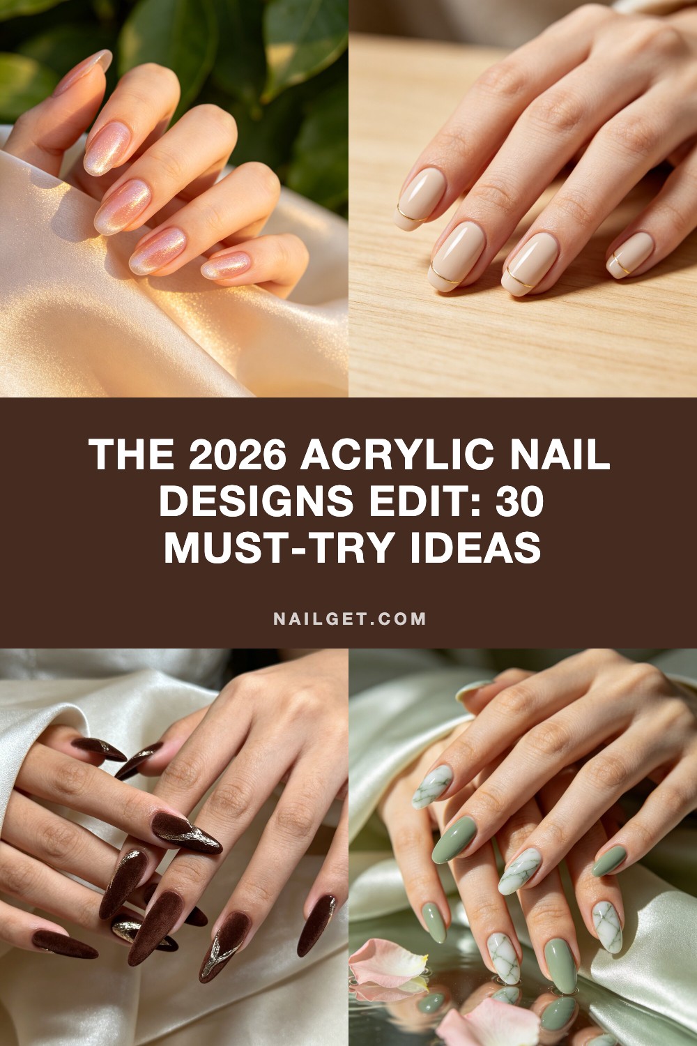 The 2026 Acrylic Nail Designs Edit: 30 Must-Try Ideas Pinterest cover image