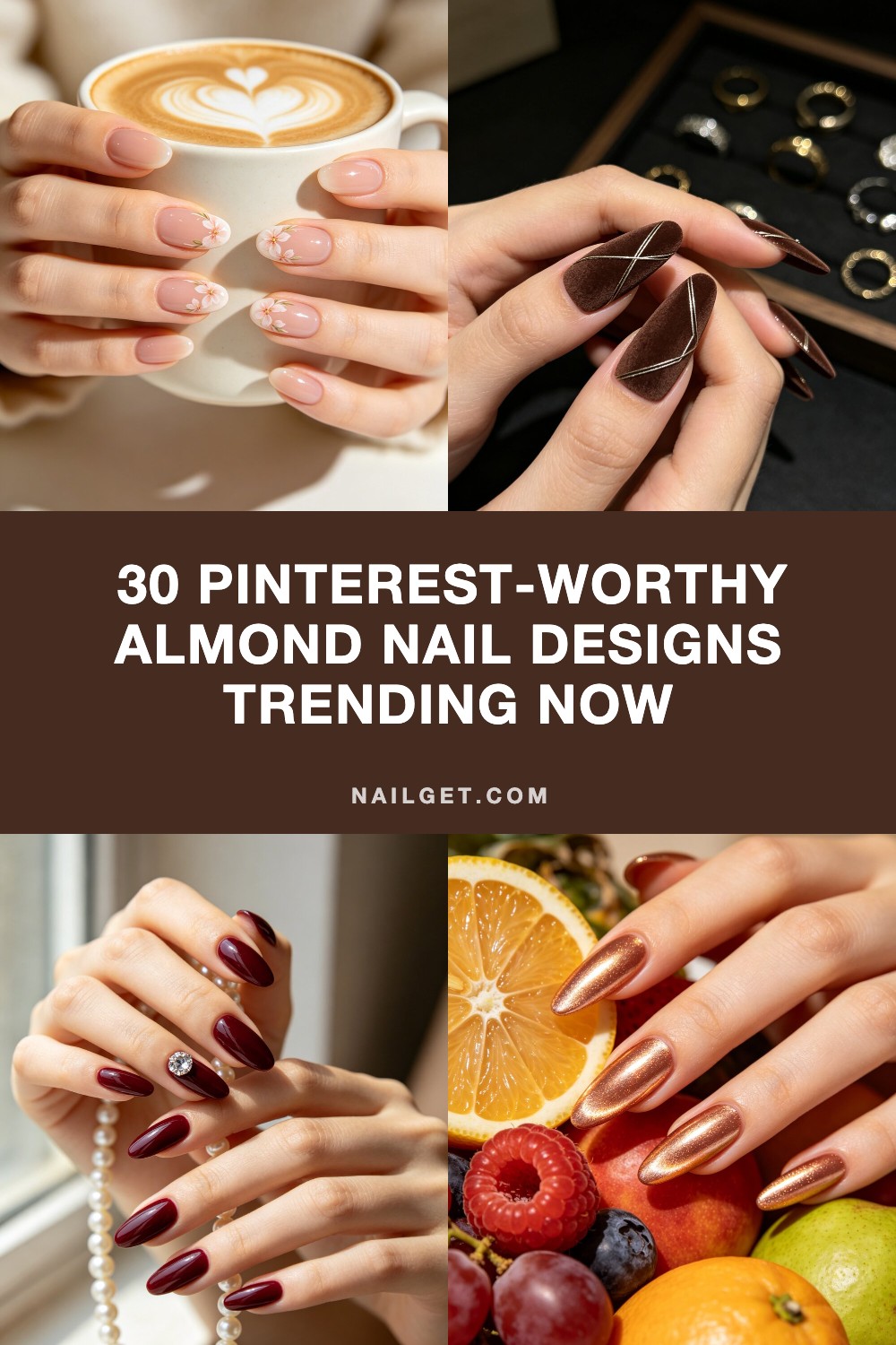 30 Pinterest-Worthy Almond Nail Designs Trending Now Pinterest cover image