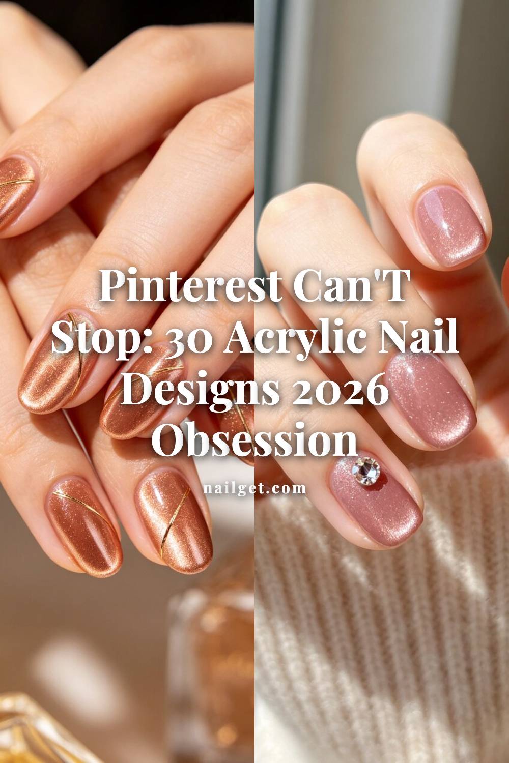 Pinterest Can't Stop: 30 Acrylic Nail Designs 2026 Obsession Pinterest cover image