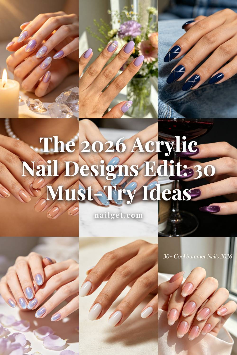The 2026 Acrylic Nail Designs Edit: 30 Must-Try Ideas Pinterest cover image